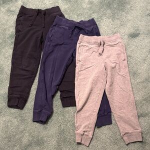 Primary Three-Pack Pull-On Joggers — Black, Navy, Light Gray